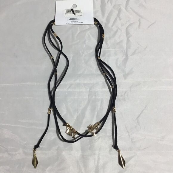 BP. Faux Suede Beaded Wrap Necklace (E2) - Picture 3 of 4